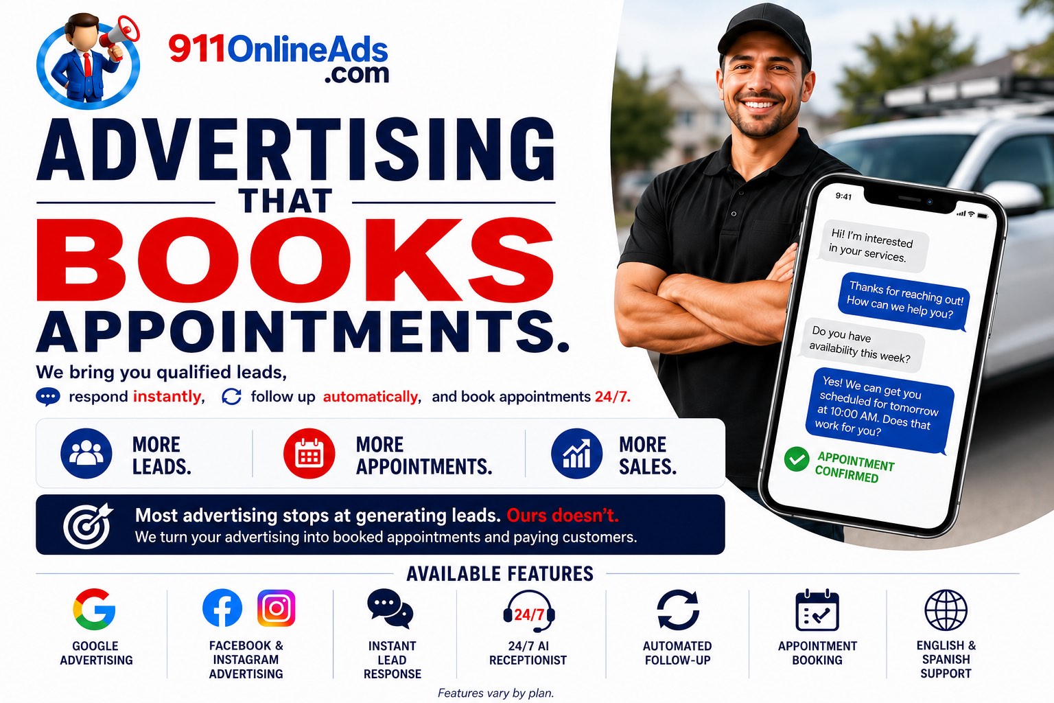 advertising for window tint, auto glass, home improvement