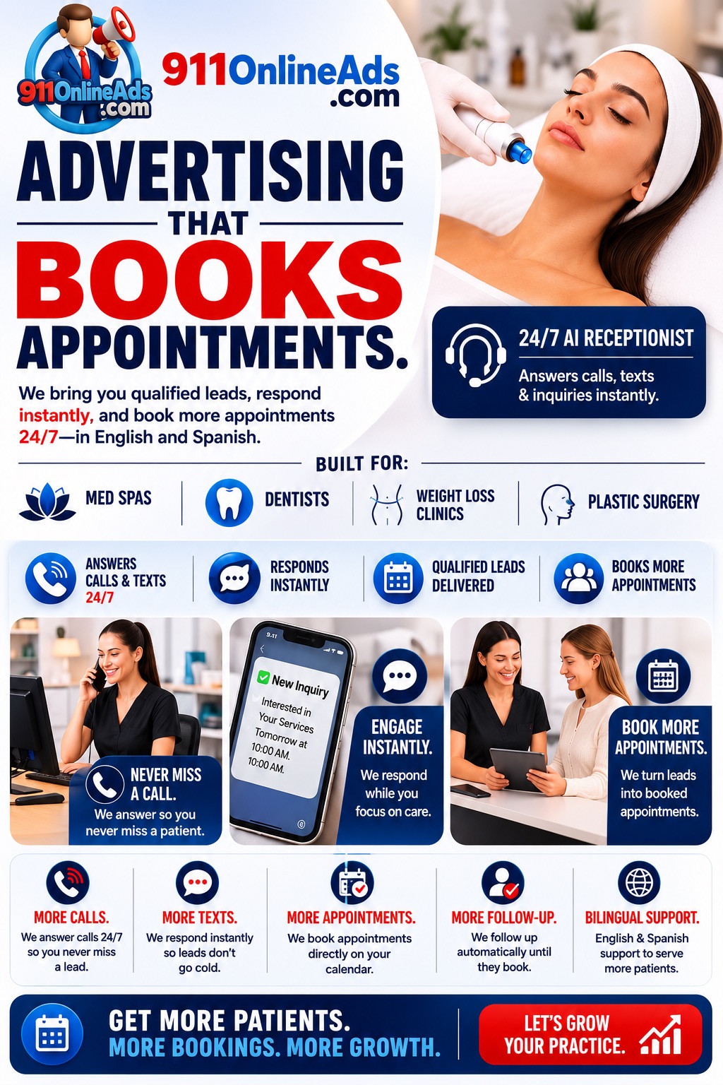 Advertising for med spa, clinics, dentists